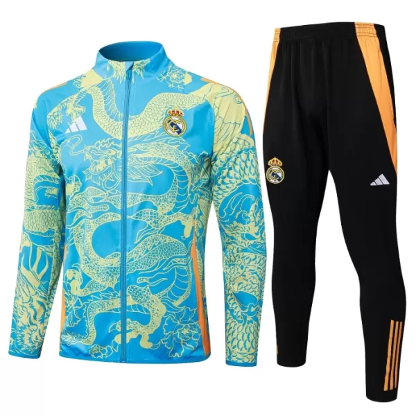 Real Madrid Dragon Ensemble Vestes d'Entraînement Homme 2024-25 Verte