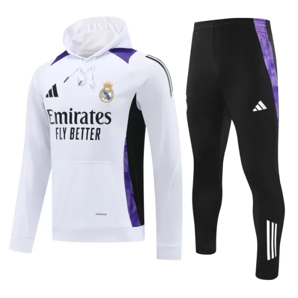 Real Madrid Hoodie Sweat d'Entraînement Homme 2024-25 Blanche