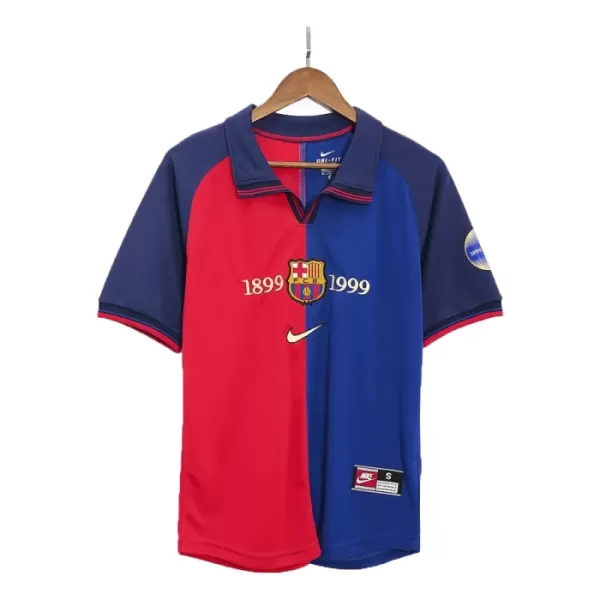 Maillot FC Barcelone 1999-00 Homme Domicile Rétro