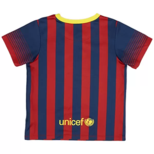 Maillot FC Barcelone 2013-14 Homme Domicile Rétro