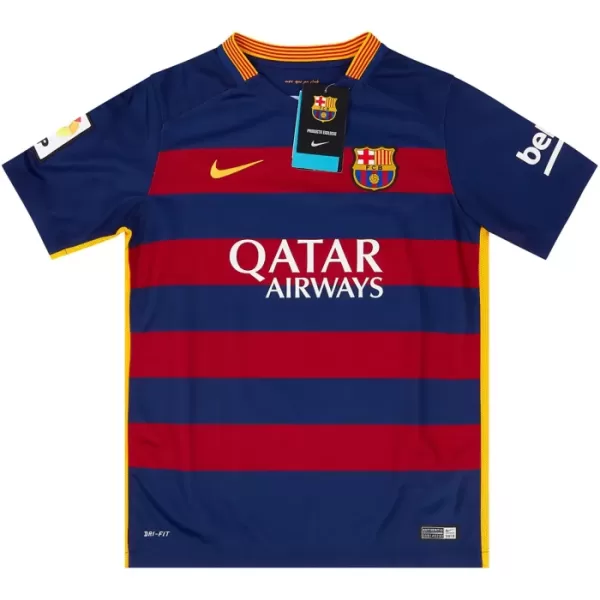 Maillot FC Barcelone 2015-16 Homme Domicile Rétro