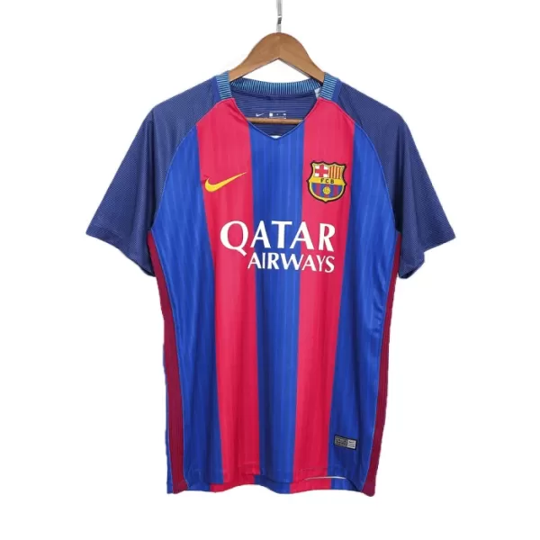 Maillot FC Barcelone 2016-17 Homme Domicile Rétro